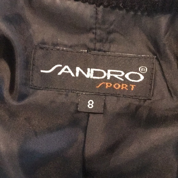 Sandro Sport‎ Black Corduroy Blazer 8 MINT EEUC - Picture 4 of 8
